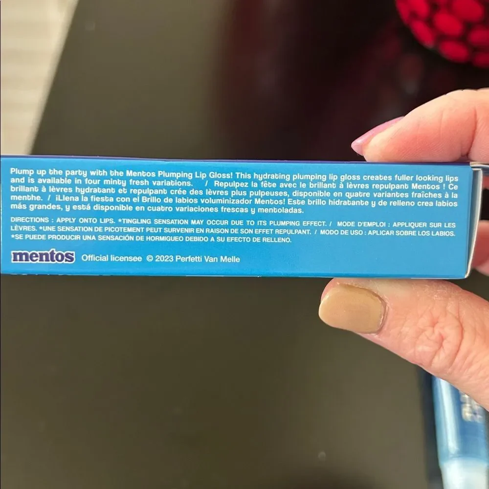 Rude Cosmetics x Mentos Beauty Plumping Lip Gloss - Clean Mint NIB